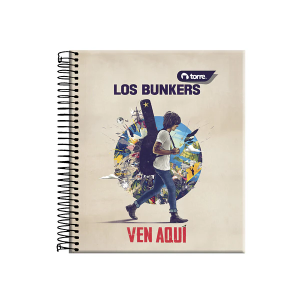CUADERNO BOOK LOS BUNKERS 150 HOJAS TORRE 7MM 5