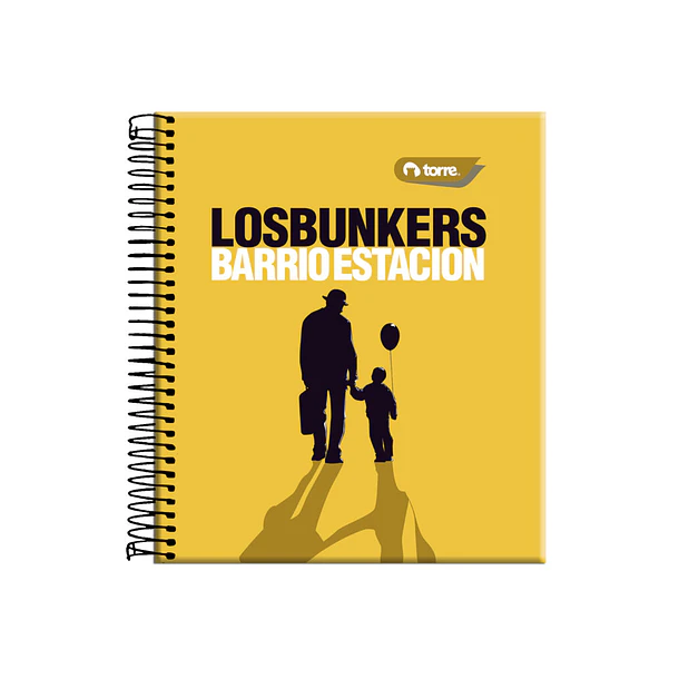 CUADERNO BOOK LOS BUNKERS 150 HOJAS TORRE 7MM 6