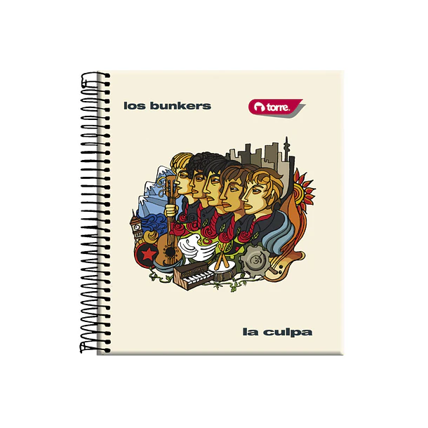 CUADERNO BOOK LOS BUNKERS 150 HOJAS TORRE 7MM 1