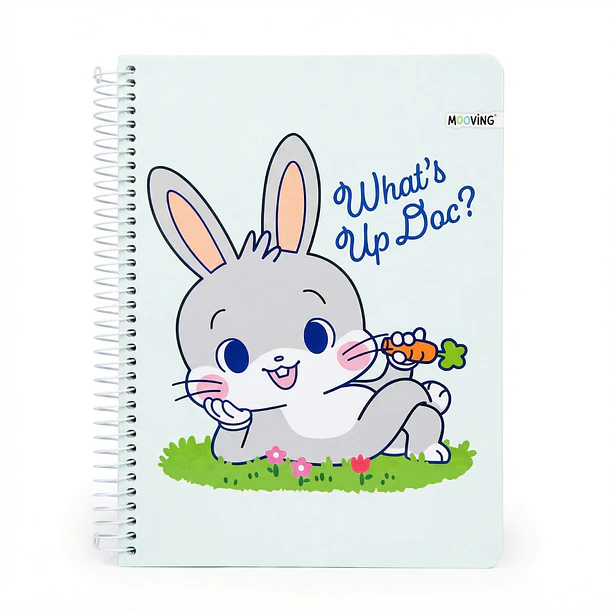 CUADERNO CARTA MOOVING 7MM 105 HOJAS LOONEY TUNES 2