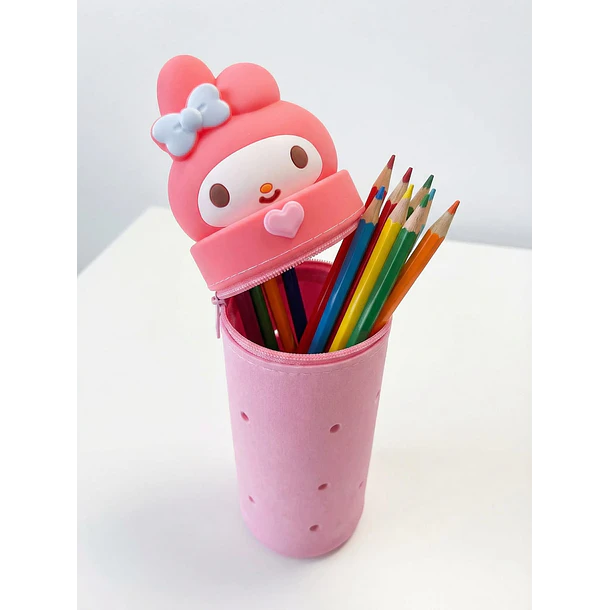 ESTUCHE PORTALÁPICES MY MELODY 3D ROSADO 2