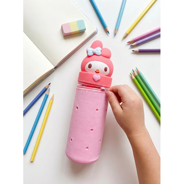 ESTUCHE PORTALÁPICES MY MELODY 3D ROSADO 3