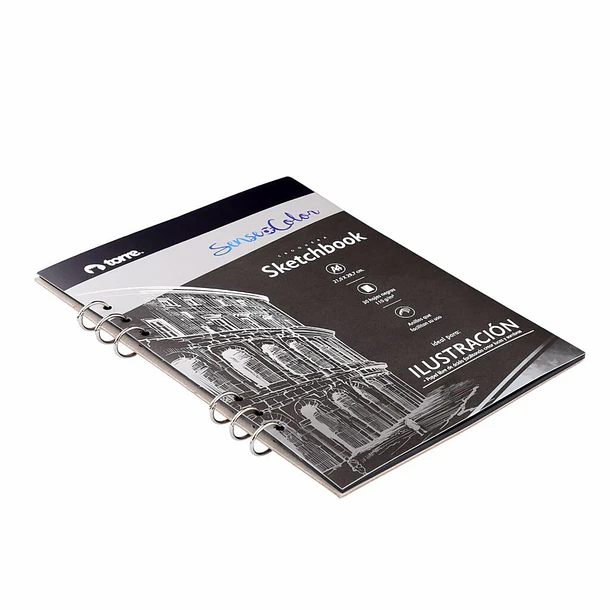 SKETCHBOOK BLACK A4 TORRE 30 HOJAS 110G CROQUERA 2