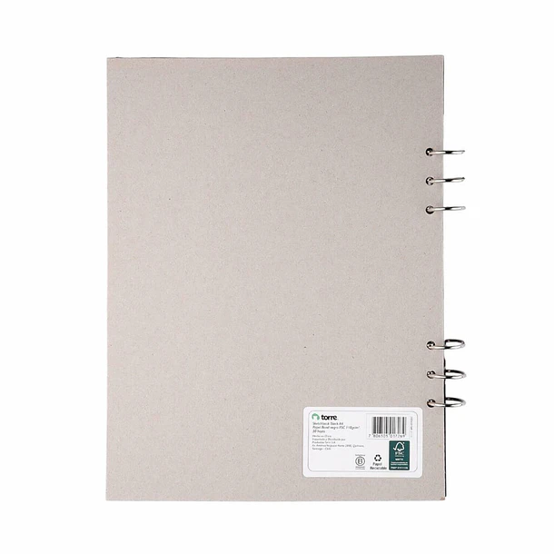 SKETCHBOOK BLACK A4 TORRE 30 HOJAS 110G CROQUERA 3