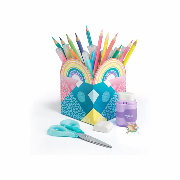 SET PARA COLOREAR PASTEL ARCOÍRIS MAPED 26 PCS 3