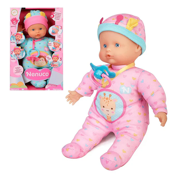 MUÑECA NENUCO 5 FUNCIONES CON CHUPETE 2