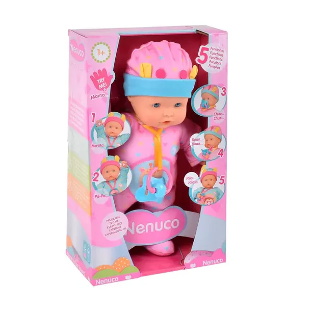 MUÑECA NENUCO 5 FUNCIONES CON CHUPETE 4