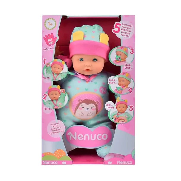 MUÑECA NENUCO 5 FUNCIONES CON CHUPETE 5