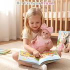 MUÑECA REBORN BEBÉ ROSA CON ACCESORIOS 43 CM 4