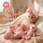 MUÑECA REBORN BEBÉ ROSA CON ACCESORIOS 43 CM 5