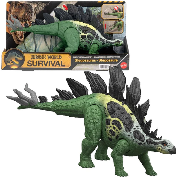STEGOSAURUS JURASSIC WORLD THRASHERS GIGANTE 2