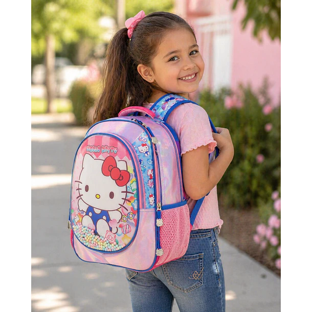 MOCHILA HELLO KITTY INFANTIL KEEP 40CM BURBUJAS 6