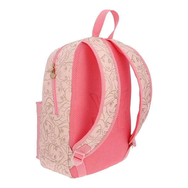 MOCHILA ESCOLAR PRINCESAS DISNEY ROSADA 40CM 5