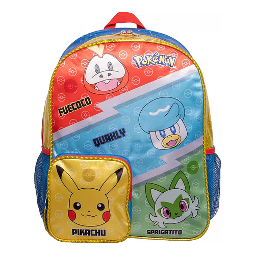 MOCHILA POKÉMON ESCOLAR INFANTIL 40CM ORIGINAL