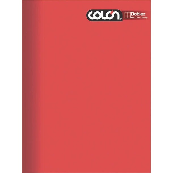 CUADERNO COLÓN DOBLEZ 7MM 100 HOJAS MATEMÁTICA 3