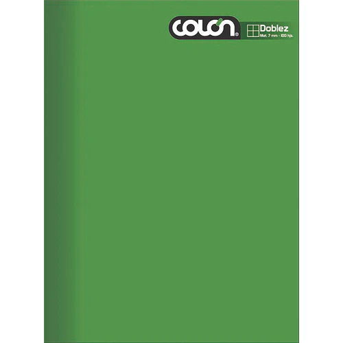 CUADERNO COLÓN DOBLEZ 7MM 100 HOJAS MATEMÁTICA