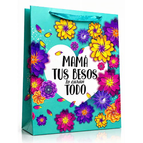 BOLSAS DE REGALO DÍA DE LAS MADRES SURTIDA 30X40CM UND