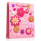 BOLSAS DE REGALO DÍA DE LAS MADRES SURTIDA 30X40CM UND 3