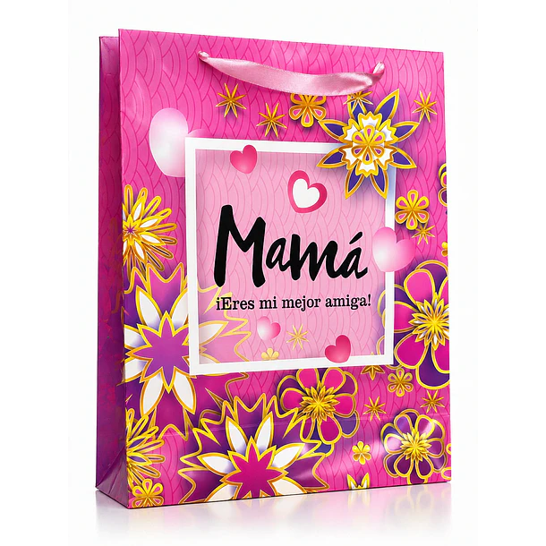 BOLSAS DE REGALO DÍA DE LAS MADRES SURTIDA 30X40CM UND 4