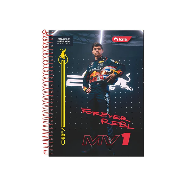 CUADERNO TOP RED BULL RACING 150 HOJAS 7MM TORRE 7