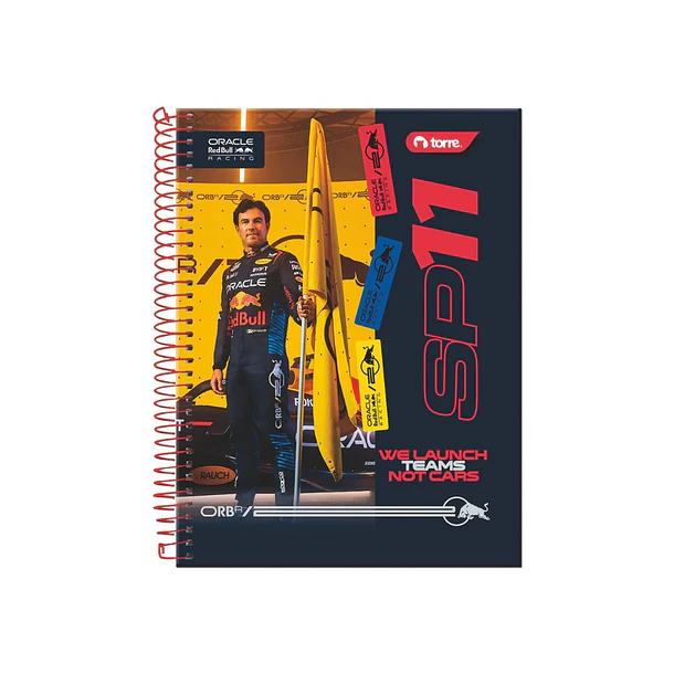 CUADERNO TOP RED BULL RACING 150 HOJAS 7MM TORRE 2