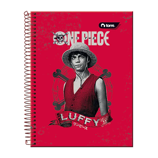CUADERNO ONE PIECE NETFLIX 150 HOJAS 7MM TORRE 1