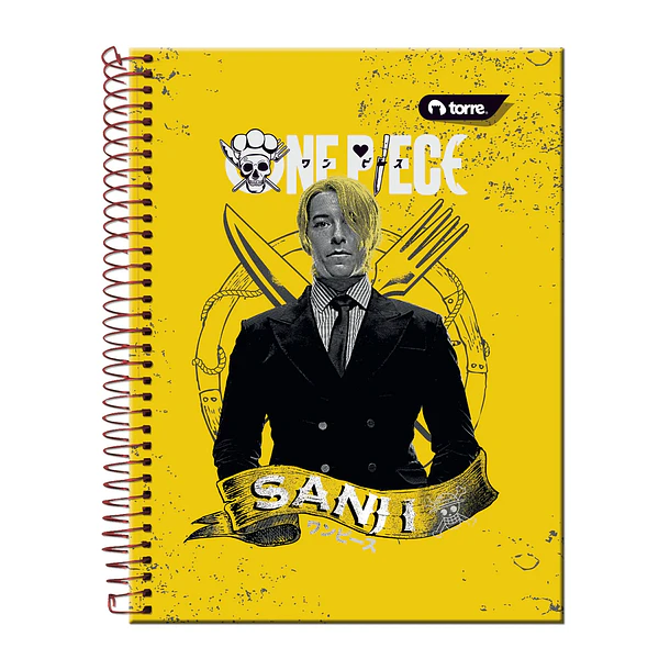 CUADERNO ONE PIECE NETFLIX 150 HOJAS 7MM TORRE 2