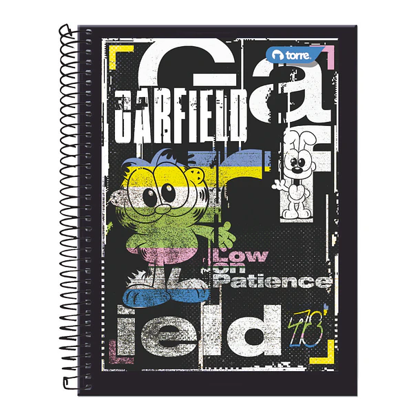 CUADERNO TOP CARTA GARFIELD 7MM 150 H TORRE 4
