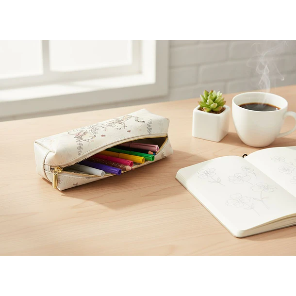 ESTUCHE WINNIE POOH DISEÑO FLORAL BEIGE PROARTE 3