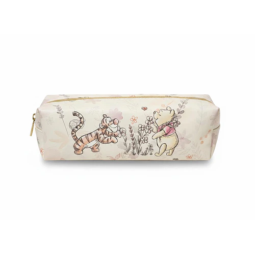 ESTUCHE WINNIE POOH DISEÑO FLORAL BEIGE PROARTE