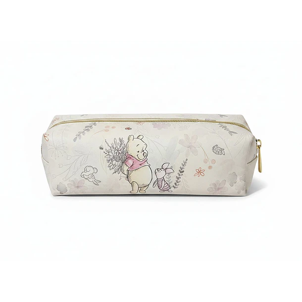 ESTUCHE WINNIE POOH DISEÑO FLORAL BEIGE PROARTE 2