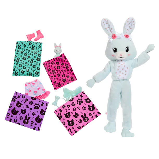 BARBIE CUTIE REVEAL CONEJA VERDE CARE BEARS 4