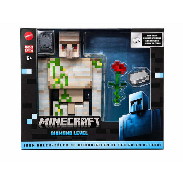 FIGURA GOLEM DE HIERRO MINECRAFT MATTEL 20 CM 5