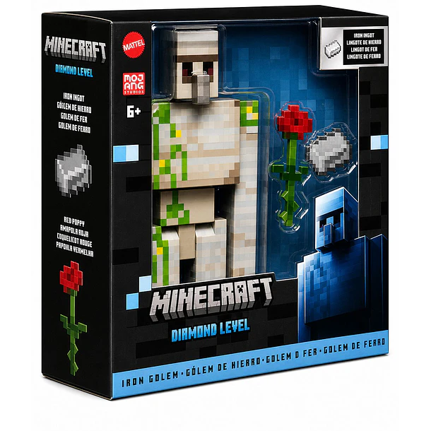 FIGURA GOLEM DE HIERRO MINECRAFT MATTEL 20 CM 6