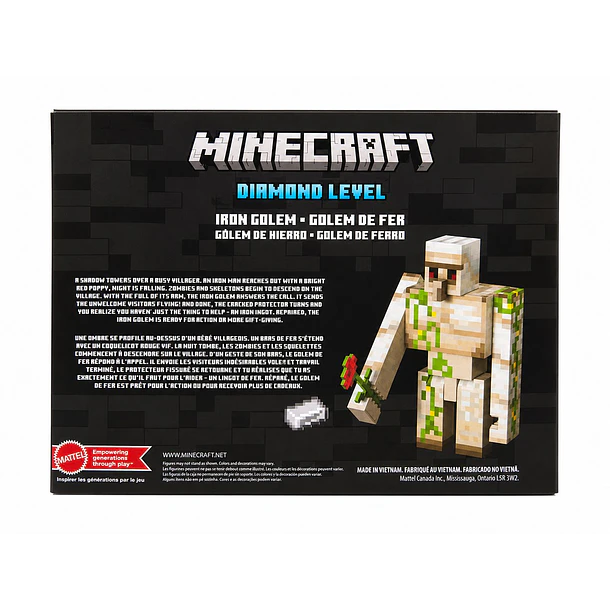 FIGURA GOLEM DE HIERRO MINECRAFT MATTEL 20 CM 7