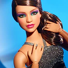 BARBIE LOOKS #12 VESTIDO NEGRO HBX95 ARTICULADA 8
