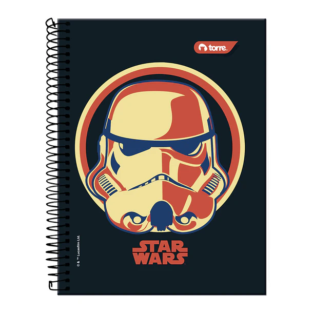 CUADERNO TOP TRIPLE TORRE STAR WARS  7MM 150H UNIDAD 2
