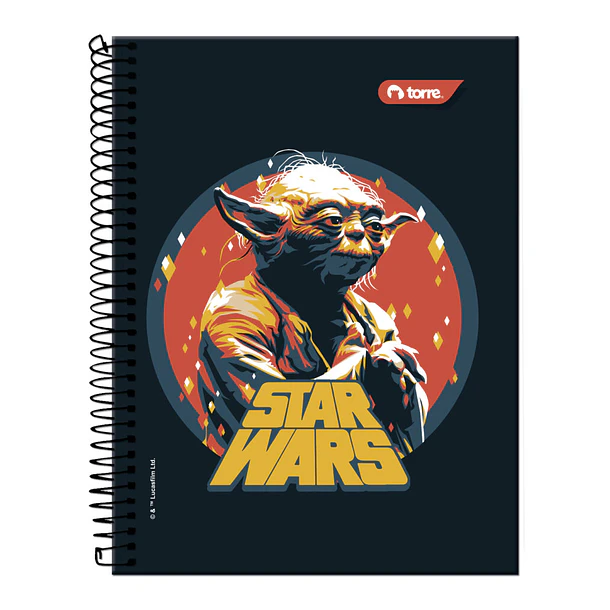 CUADERNO TOP TRIPLE TORRE STAR WARS  7MM 150H UNIDAD 3