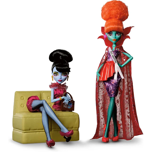 MONSTER HIGH SKULLECTOR BEETLEJUICE SET 2 MUÑECAS