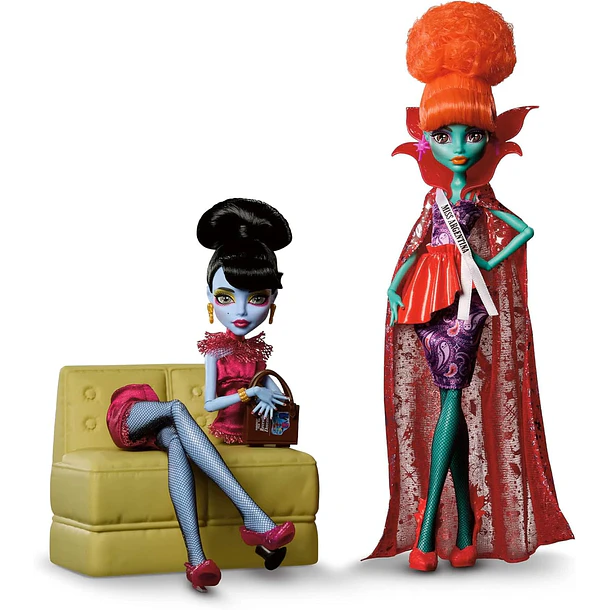 MONSTER HIGH SKULLECTOR BEETLEJUICE SET 2 MUÑECAS 1