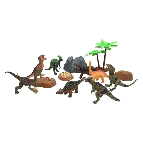 SET DINOSAURIOS TUBO 13 PIEZAS PRONOBEL