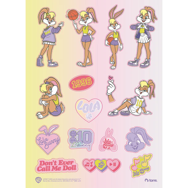 CUADERNO TOP LOLA BUNNY 7MM 150H TORRE 5