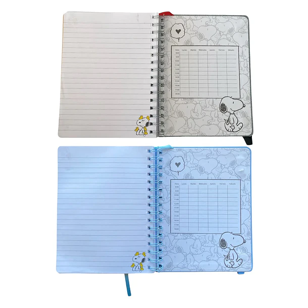 LIBRETA A5 SNOOPY MOOVING ESPIRAL ELÁSTICO 7