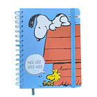 LIBRETA A5 SNOOPY MOOVING ESPIRAL ELÁSTICO 3
