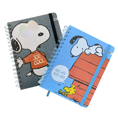 LIBRETA A5 SNOOPY MOOVING ESPIRAL ELÁSTICO