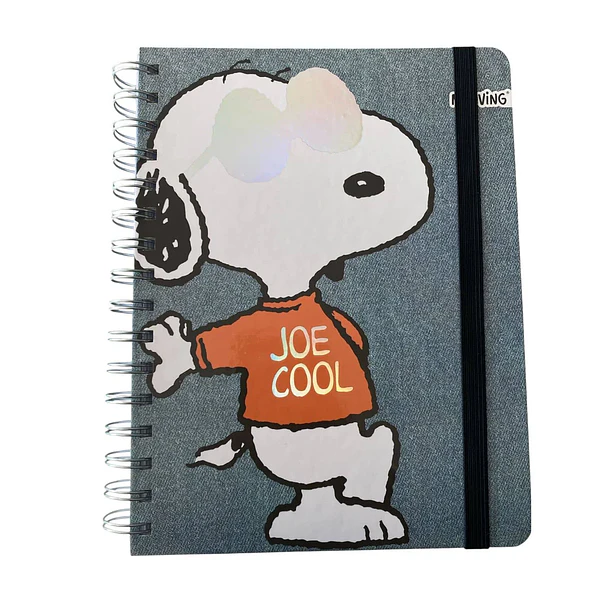 LIBRETA A5 SNOOPY MOOVING ESPIRAL ELÁSTICO 2