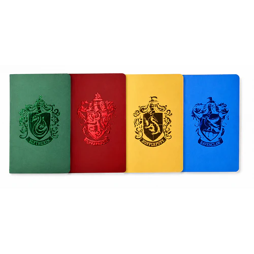 CUADERNO HARRY POTTER MOOVING CASAS X4