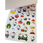 BLOCK PARA COLOREAR HELLO KITTY CON STICKERS 2