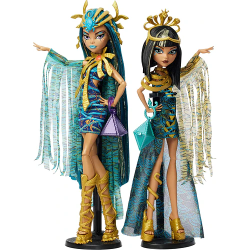 MONSTER HIGH CLEO Y NEFERA MOMIA 2 MUÑECAS