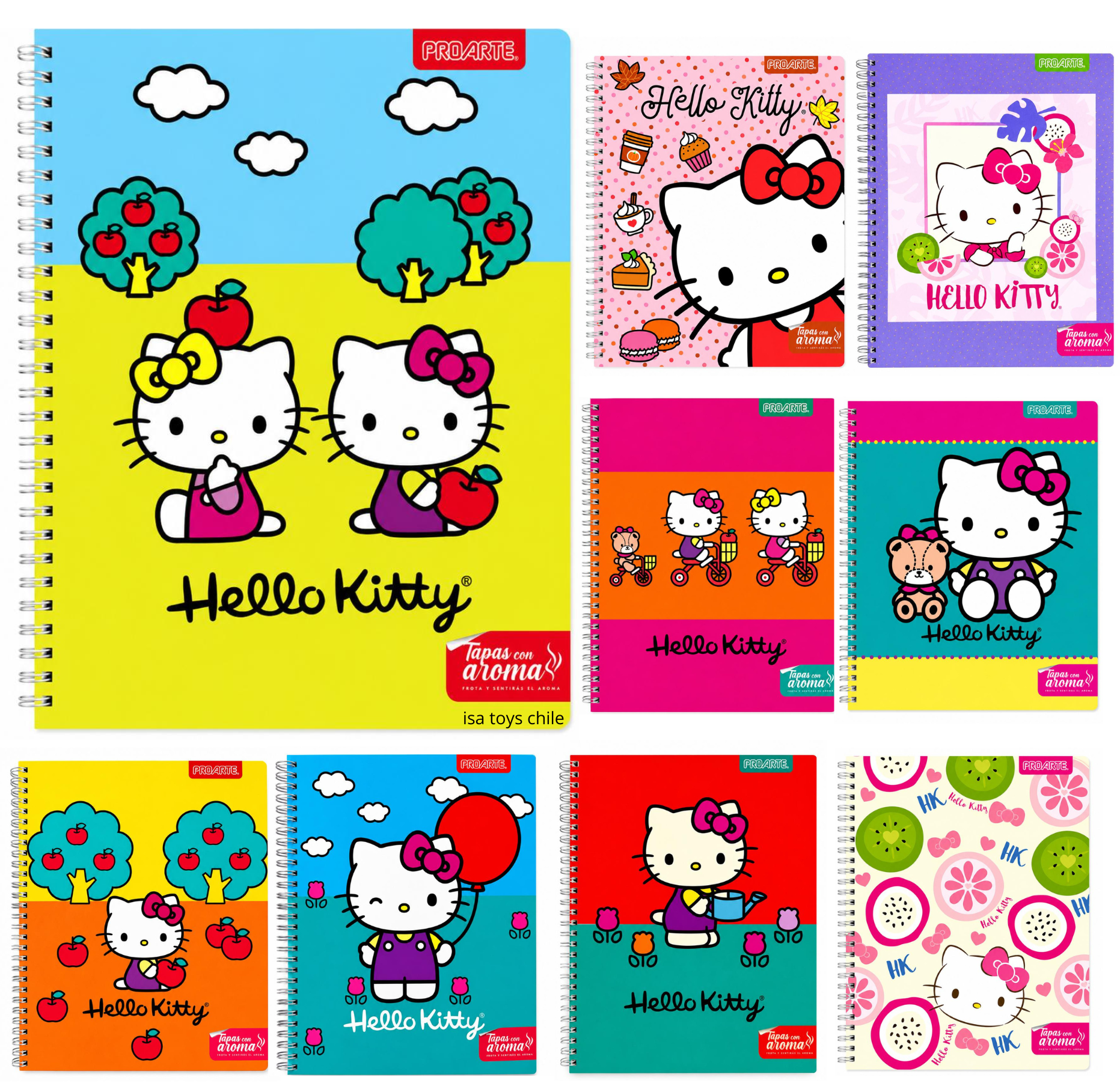 Carpeta Con Elástico Oficio Hello Kitty Proarte | ISA TOYS CHILE